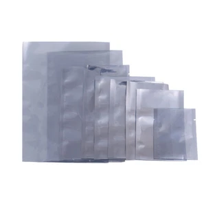 100-2500x Bolsas electrónicas polietileno con tapa abierta ESD gris transparente 3 MIL - Imagen 1 de 6