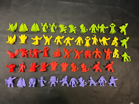 LOT OF 55+ Vintage 1990’s Original Matchbox MIMP Monster In My Pocket SERIES 1 Cover