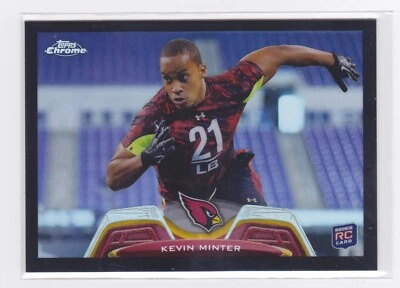 2013 Topps Chrome -Black Refractors Parallel #'d /299 -Kevin Minter #206 -Rookie - Image 1 of 2