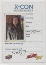 2018 Upper Deck Marvel Ant-Man & The Wasp X-Con Background Check Cassie Lang 0w6