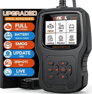 ANCEL AD530 OBD2 Scanner Diagnostic Car Engine Fault Battery Tester Code Reader - Picture 1 of 7