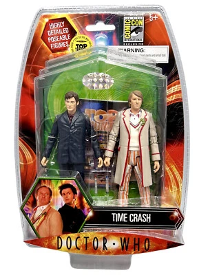 Boneco de ação Doctor Who The Fifth & Tenth Dr Time Crash pacote com 2 2008 Comic Con - Imagem 1 de 4