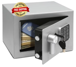 Caja Fuerte Grandes Cajas Fuertes Digitales De Seguridad Contra Fuego Dinero NEW - Picture 1 of 8