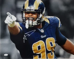 Aaron Donald Signed Los Angeles Rams 16x20 Photo (JSA Witness COA) - Picture 1 of 3