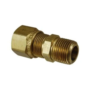 Male Brass Tube Fittings for D.O.T Nylon Air Brake Connector (3/8" Air Brake x 3 - Picture 1 of 1
