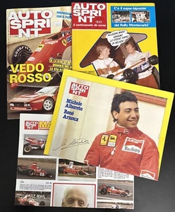 LOT 2x AUTOSPRINT MAGAZINE 1984 XXIV #6, 9 w/ 2 POSTERS MICHELE ALBORETO RARE - Foto 1 di 11