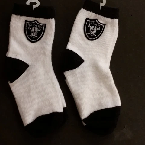NFL Children Socks (Size: 5-6 1/2) Oakland Raiders #1-2 (2 Pair) Cover