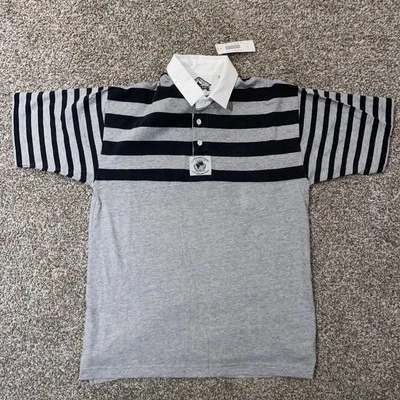 Polo estilo rugby vintage Trader Bay tamanho grande novo com etiquetas do artesão Sears  - Imagem 1 de 4