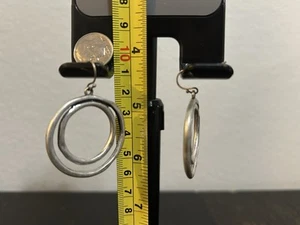 Silver Hoop Earrings - Picture 1 of 1