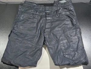 Pantalones de mezclilla recubiertos de cera azul oscuro G-Star Raw 5620 3D cónicos para hombre 36x32  - Imagen 1 de 8