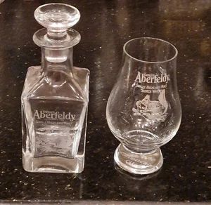 Dewars Aberfeldy Miniature Whisky Decanter & Glass De - Picture 1 of 16