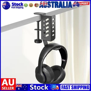 Desk Side Laptop Holder No Drill Tablets Hanging Holder Clamp on Desk Organizer - Afbeelding 1 van 17