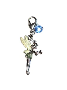 Offizieller Walt Disney World 3D funkelnder Emaille Tinkerbell Clip Charm Reißverschluss Ziehen - Bild 1 von 24