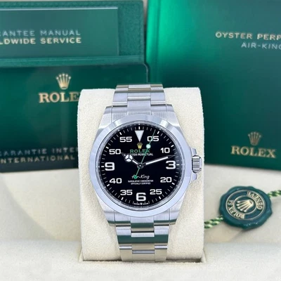 Rolex Air-King 2025, 40 mm, juego completo sin usar, 126900, caja y papeles originales Foto 1 de 4