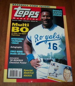 Summer 1990 Collectors' Edition #3 Topps Bo Jackson on Cover Magazine - Picture 1 of 4