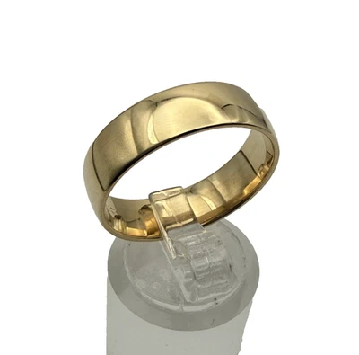 estate "Solid" 10k yg Wide  6.4mm wedding band 5.8g sz 11 $1400 #177 - Image 1 of 4