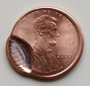 Christmas Special 2000 Broad Struck 10% Indent ERROR PENNY GEM - Picture 1 of 2