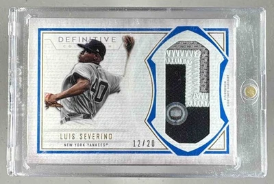 Parche Jumbo Azul Luis Severino 2019 Topps Definitive Collection #DJRC-LS/20 Foto 1 de 3