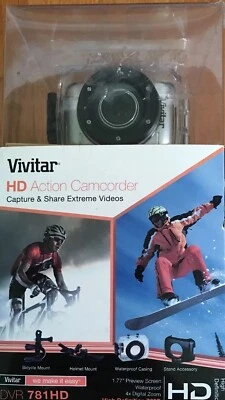 Vivitar HD Action Waterproof Camera Camcorder DVR781HD Make a splash  Silver——18 - Image 1 of 4