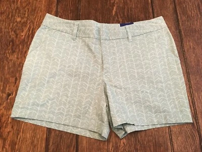 nwt LE TIGRE women's size 14 shorts flat front teal NEW WITH TAGS originally $48 - Image 1 of 4