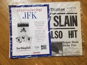 Fort Worth Star Telegram JFK Asesinado - Imagen 1 de 1