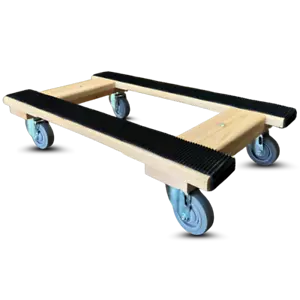 Premium Solid Oak Wooden Furniture H-Frame Dolly for Movers - 18"x30" with Non-S - Picture 1 of 1