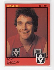 VFL Scanlens 1982 Near mint #82 Tony Elshaug Melbourne