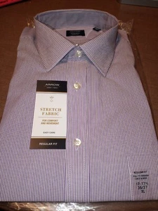 Men's~Arrow~Regular Fit~Stretch Spread Collar Dress Shirt~XL ~ Mauve~ NIP - Picture 1 of 5