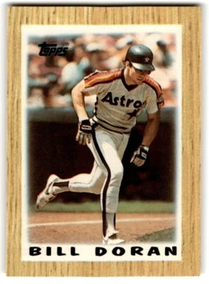 1987 Topps Major League Leaders Minis Bill Doran Houston Astros #9 - Image 1 of 2