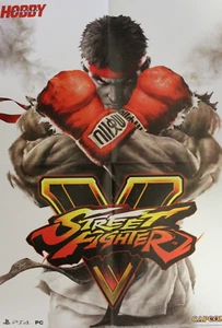 2015 HC STREET FIGHTER V + FALLOUT 4 Double-Sided Videogame Poster 21" x 15" HTF - Picture 1 of 5