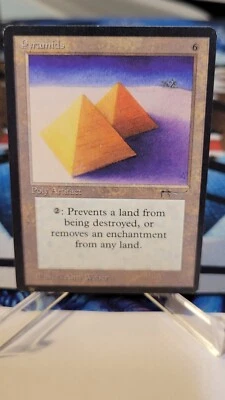 Mtg Crimping Error PYRAMIDS Arabian Nights NM Extremely Rare - Image 1 of 4
