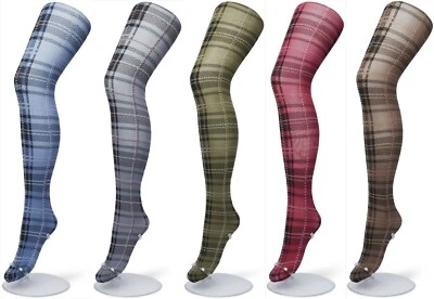 BONNIE DOON~LONDON CHECKS Feinstrumpfhose~5 Farben~Karo~kariert~S/M, L/XL~80 DEN - Bild 1 von 2