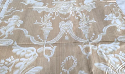 Jay Yang Classic Cherub Print Chintz For Versailles Collection in Multi 3.5 yds - Image 1 of 4