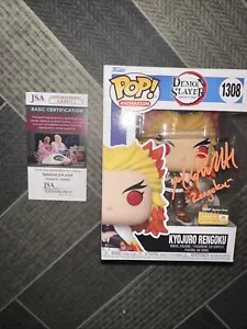 Funko Pop Demon Slayer Anime Kyojuro Rengoku 1308 Signed By Mark Whitten COA JSA - Imagen 1 de 9