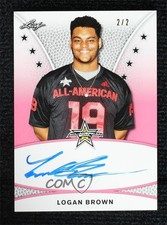 2019 Leaf Metal US Army All-American Bowl Tour /2 Logan Brown #TA-LB1 Auto
