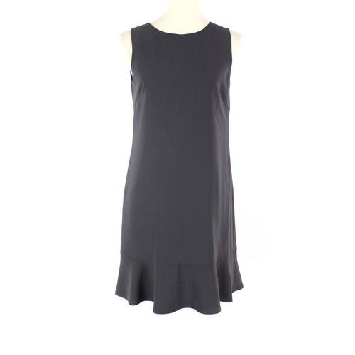 Abito maglione senza maniche MOSCHINO Couture grigio antracite 42 orlo increspato mini Milano