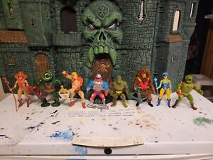 Masters of the universe Vintage Lot Of 8 Figures Complete Super Nice Pieces