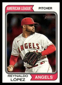 2023 Topps Heritage High Number Reynaldo Lopez #628 Los Angeles Angels - Picture 1 of 2