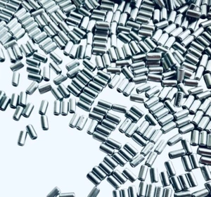 500 pcs Matte Silver 5mm x 2.5mm Small Tube Acrylic Beads for Crafts - Picture 1 of 4