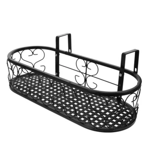 Hanging Flower Stand Decorative Bonsai Holder Ironwork Plant Shelf - Picture 1 of 12