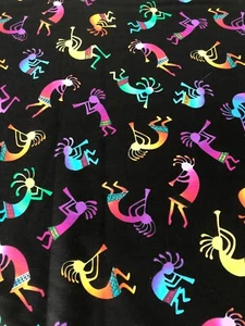 Timeless Treasures - Dancing Men Bright PATT # WEST C 1125 - 100% Cotton Fabric - Picture 1 of 8