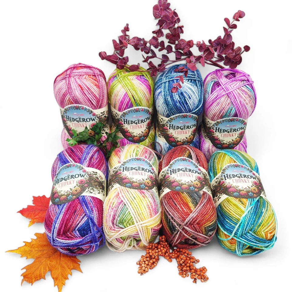 Hedgerow Chunky King Cole Acrylic Knitting Crochet Yarn Wool 200g ball