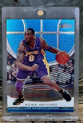 KOBE BRYANT Card Rare 90’s Topps Finest Holo Foil RARE Insert Lakers Jersey #8 - Image 1 of 4