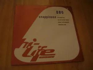 Bbg - Snappiness (Hi Life Recordings / Polydor 30.5cm) - Picture 1 of 3