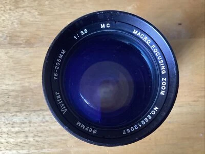 Vivitar 75-205MM 1:3.8MC Macro Focusing Zoom Lens For Nikon - Image 1 of 4