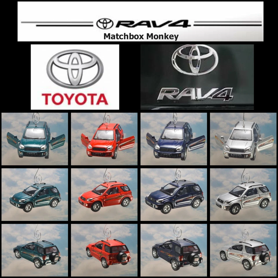 Toyota RAV4 Custom Christmas Ornament 1/32 Emblem SUV 4x4 Adorno Crossover Hatch - Image 1 of 1
