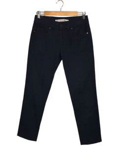 D. EXTERIOR | Navy Blue Textured Ankle Length Stretch Pants size 29 = Small - Picture 1 of 12