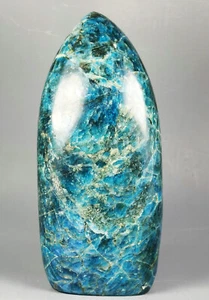 Natural Blue Apatite Standup Quartz Crystal Mineral Healing - Picture 1 of 12