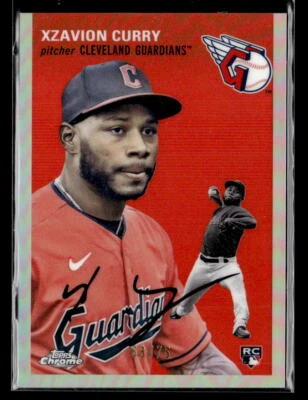 Xzavion Curry #'d /75 RC - 2023 Topps Chrome Platinum Rose Gold Refractor SP - Image 1 of 2