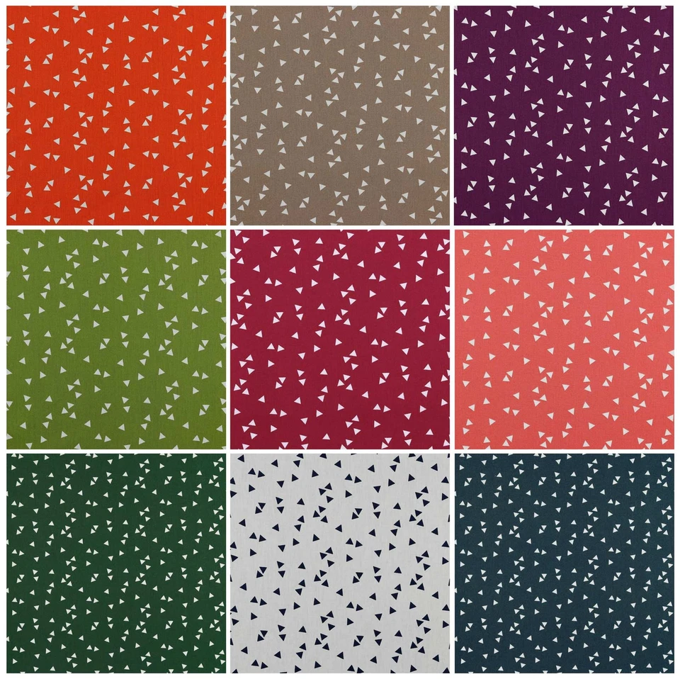 0,5m Baumwollstoff BeHappy Triangel Oekotex Meterware B 150cm, Farbwahl (5,43€/1 - Bild 1 von 1